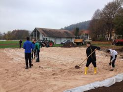 2014 - Bau Beachvolleyballfeld (1)